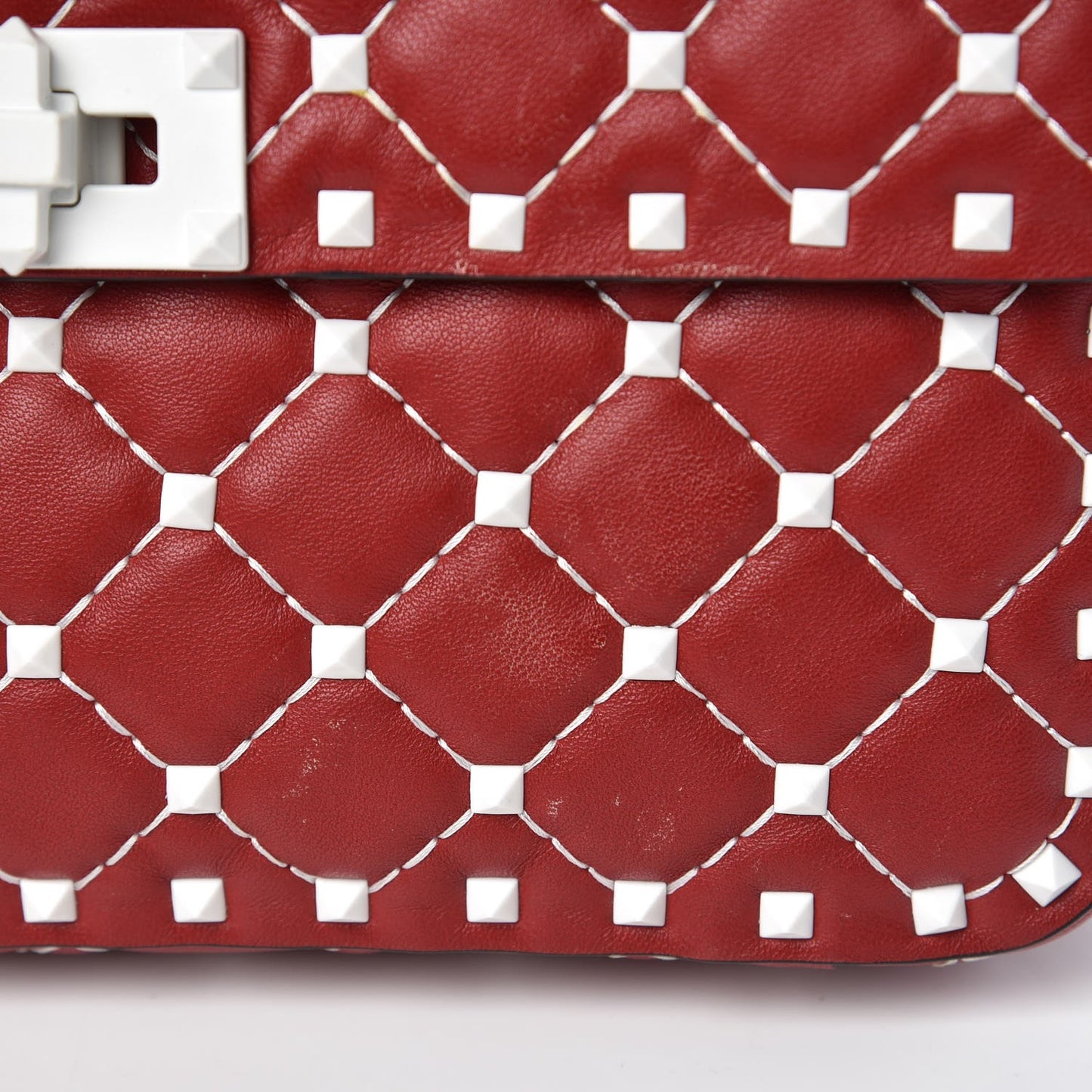 Lambskin Medium Free Rockstud Spike Shoulder Bag Rosso Valentino