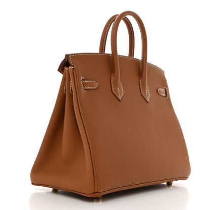 Hermes Togo Birkin 25 Gold 3 of 11