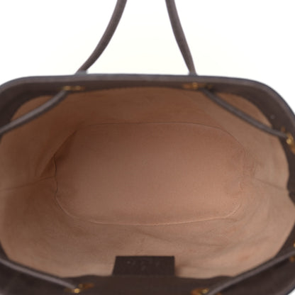 Gucci GG Supreme Monogram Web Mini Ophidia Bucket Bag Brown 5 of 9