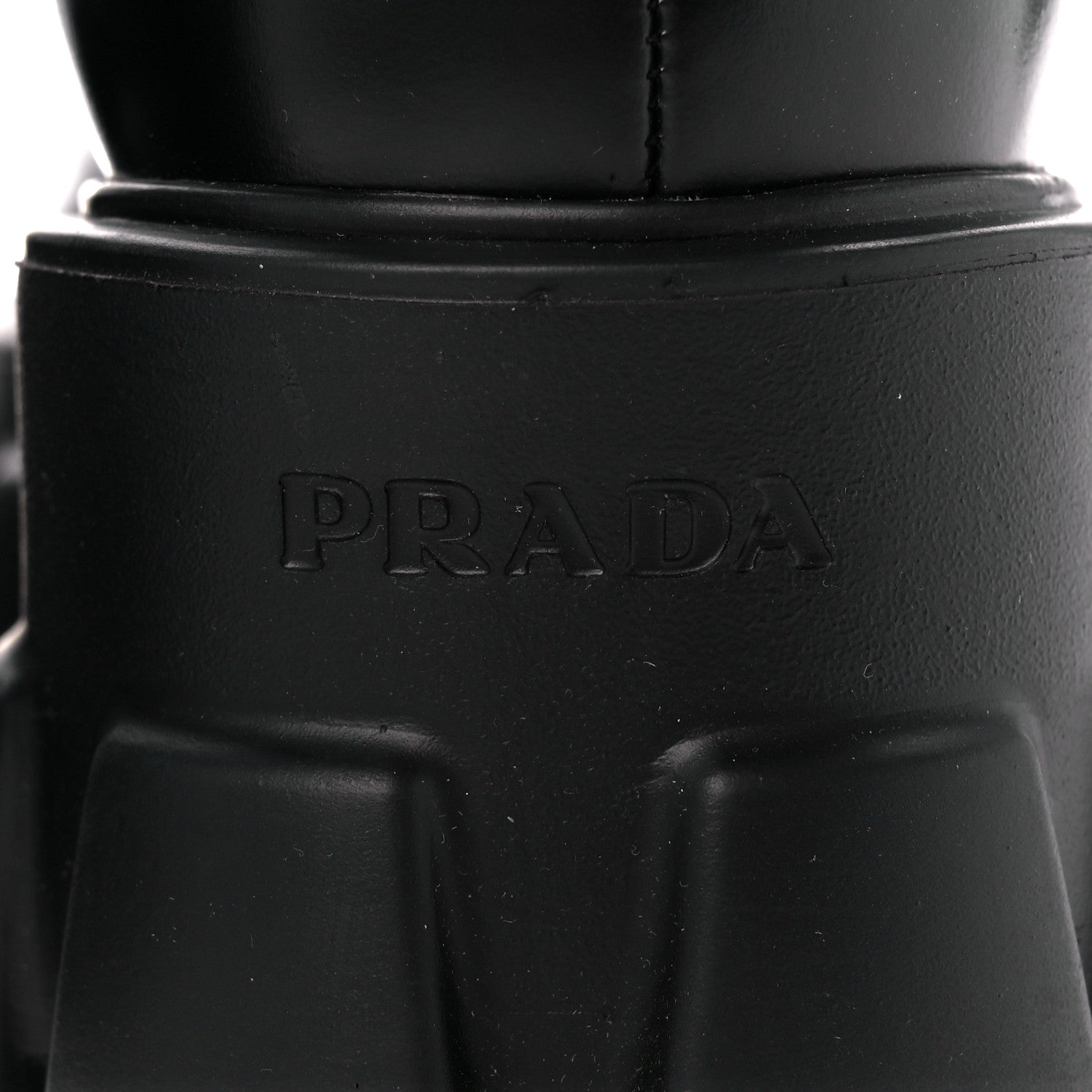 Prada Spazzolato Rois Monolith Chelsea 55mm Ankle Boots 39.5 Black 5 of 10