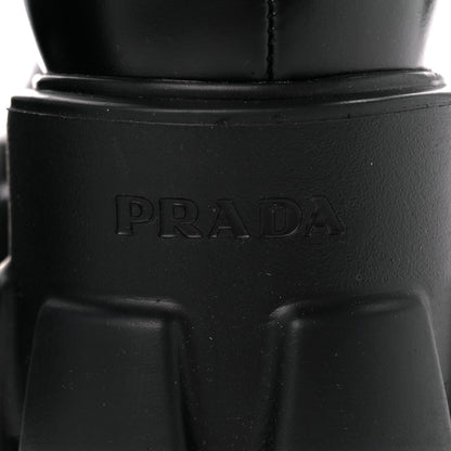 Prada Spazzolato Rois Monolith Chelsea 55mm Ankle Boots 39.5 Black 5 of 10