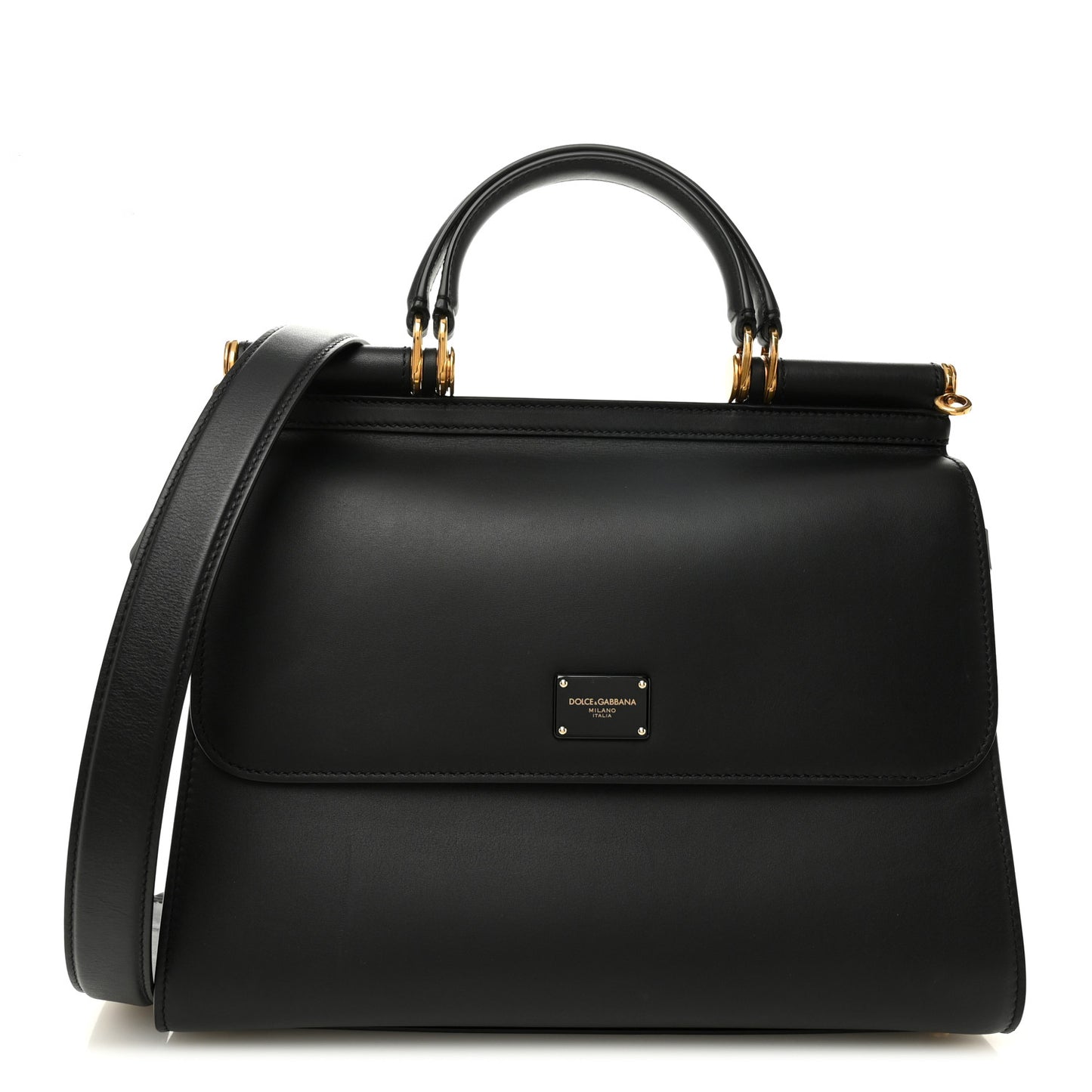 Vitello Morbido Large Sicily 58 Bag Black