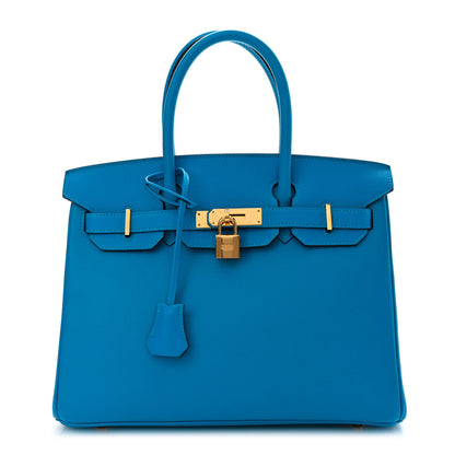 Hermes Epsom BIRKIN 30 Bleu Zanzibar 1 of 11