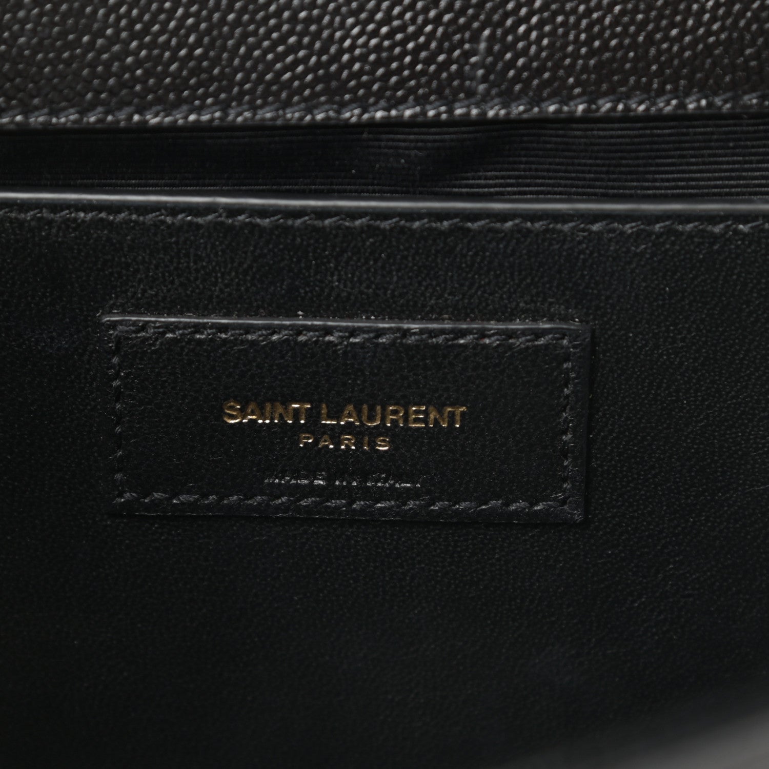 Saint Laurent Grain De Poudre Medium Classic Monogram Kate Satchel Black 6 of 11
