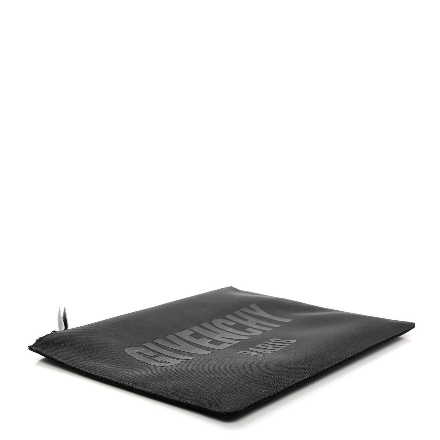 Canvas Large Logo Zipped Pouch Black