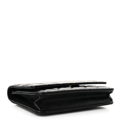 Chanel Caviar Quilted Wallet On Chain WOC Black 4 of 11