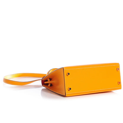 Hermes Epsom Candy Kelly Sellier 25 Jaune d'Or Feu 4 of 23