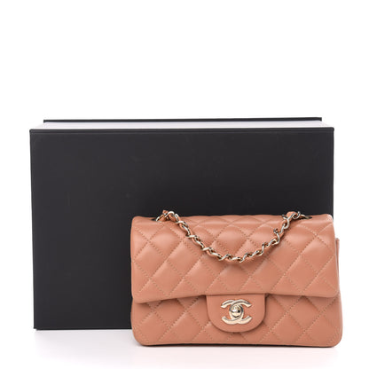 Chanel Lambskin Quilted Mini Rectangular Flap Brown 11 of 11