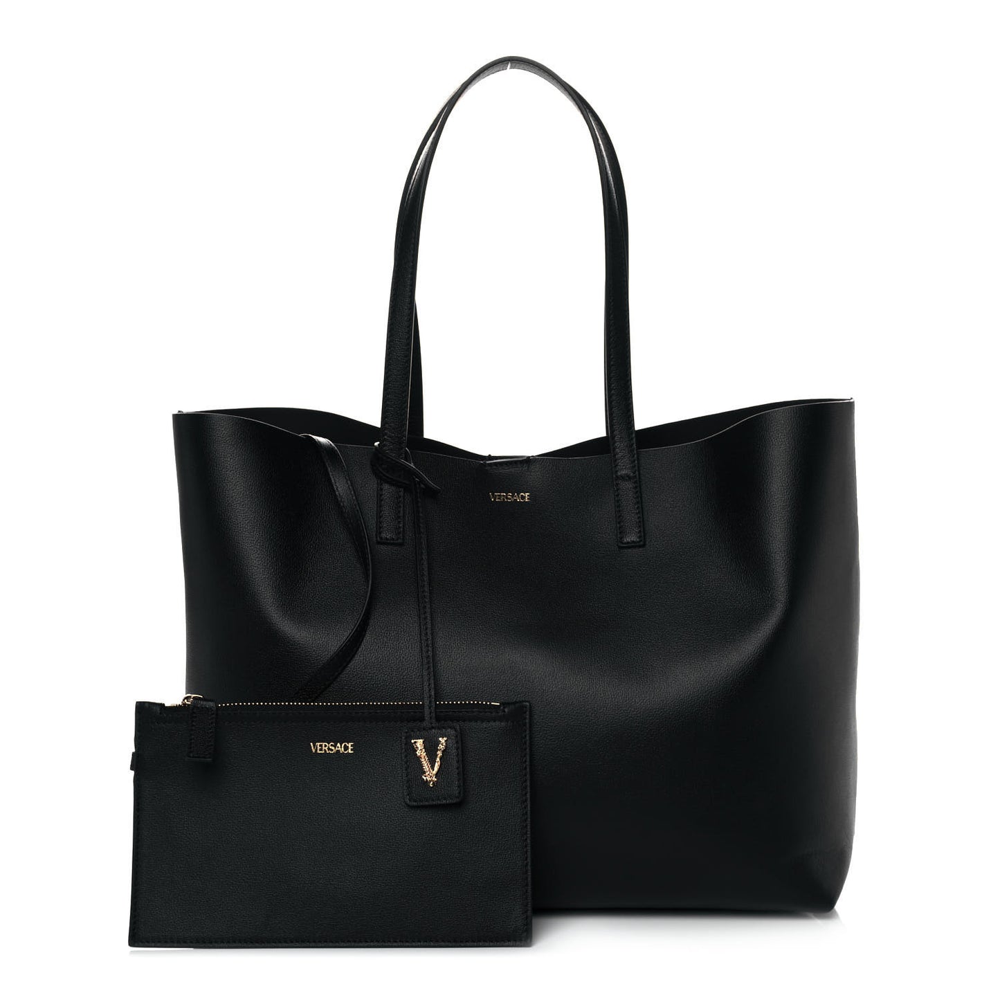 Calfskin Virtus Tote Black