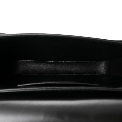 Saint Laurent Box Calfskin Monogram Medium Solferino Satchel Black 5 of 10