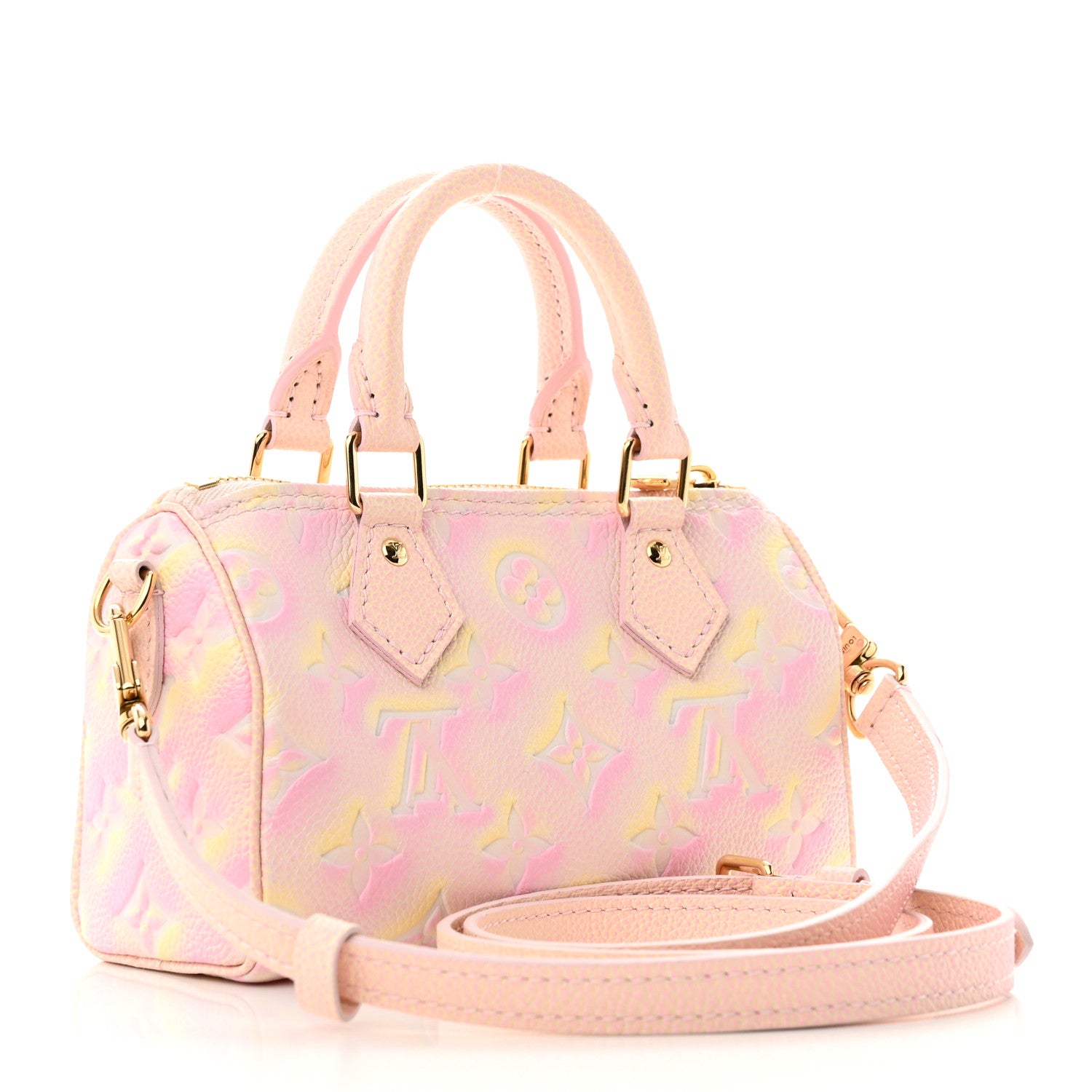 Louis Vuitton Empreinte Monogram Summer Stardust Nano Speedy Pink 2 of 10