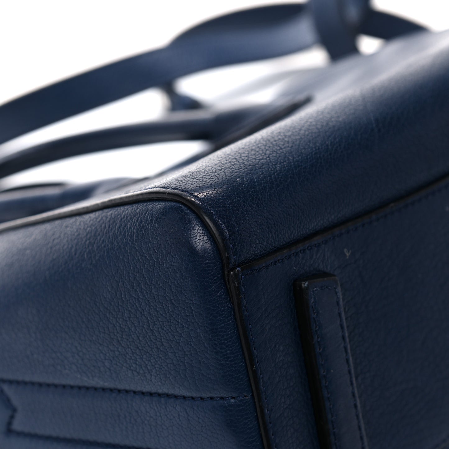 Sugar Goatskin Mini Antigona Navy