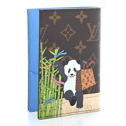 Louis Vuitton Monogram 2021 Christmas Animation China Passport Cover Myosotis Blue 3 of 6