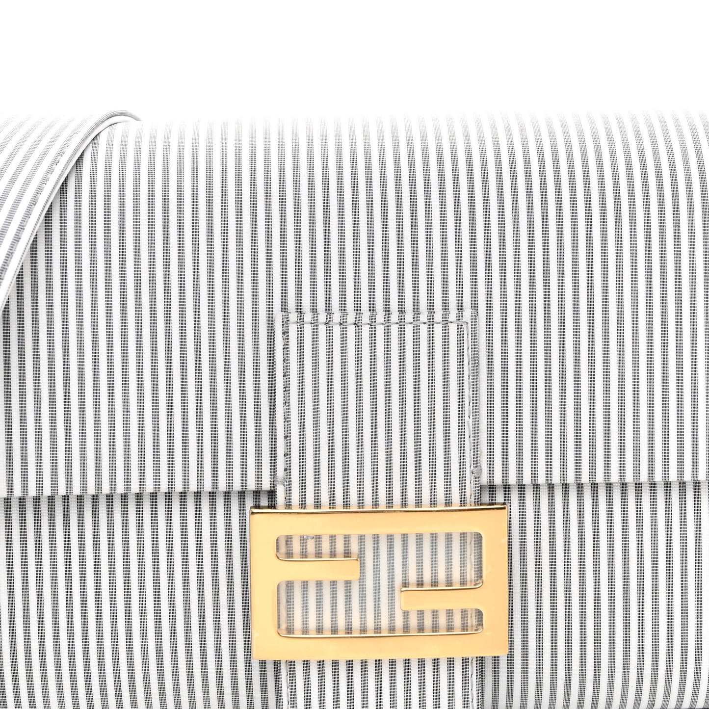 Cotton Cuoio Bretagna Striped Baguette Grigio White Black
