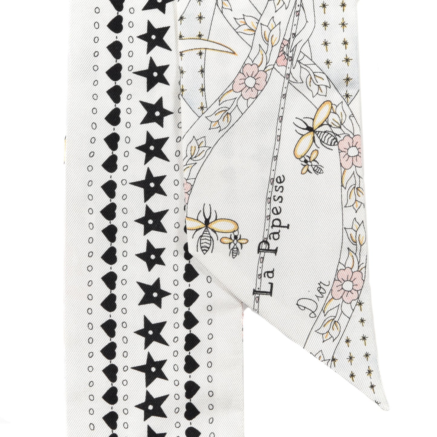 Silk High Priestess Tarot Mitzah Scarf Off White
