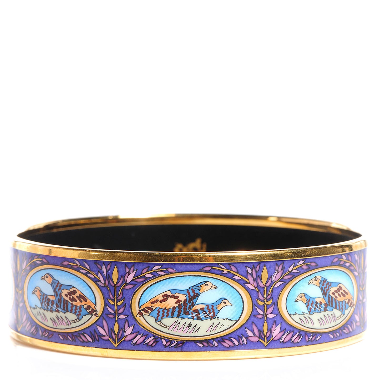 Enamel Wide Pheasants Printed Bracelet 70