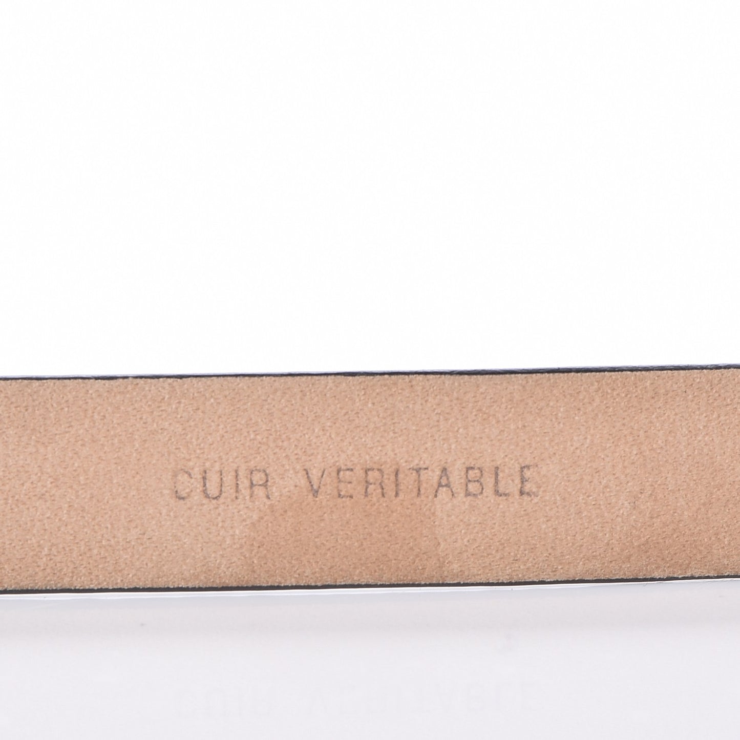Caviar CC Logo Skinny Belt Black 80 32