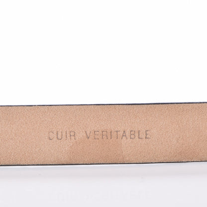 Chanel Caviar CC Logo Skinny Belt Black 80 32 4 of 5
