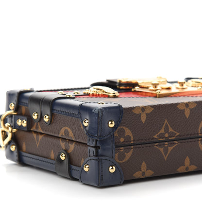 Louis Vuitton Monogram Malletage Print Petite Malle Marine Rouge 7 of 8
