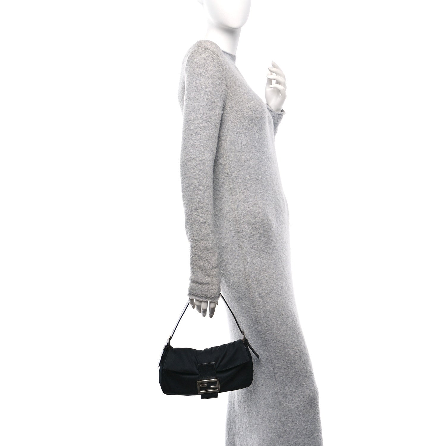 Fendi Neoprene Baguette Black 2 of 13