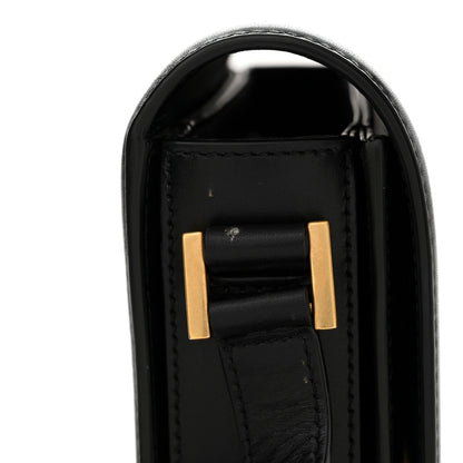 Saint Laurent Box Calfskin Monogram Medium Solferino Satchel Black 13 of 15