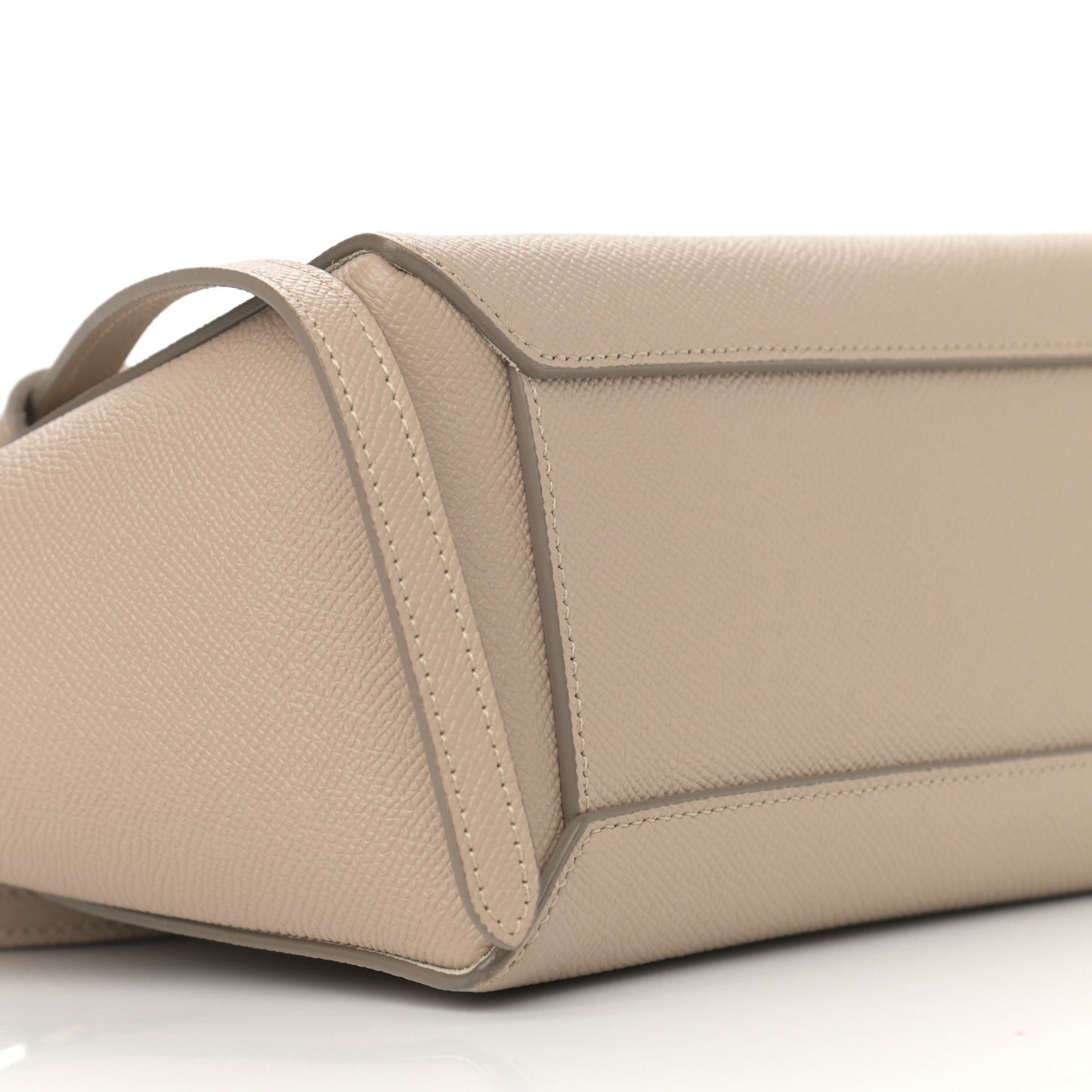 Grained Calfskin Nano Belt Bag Light Taupe