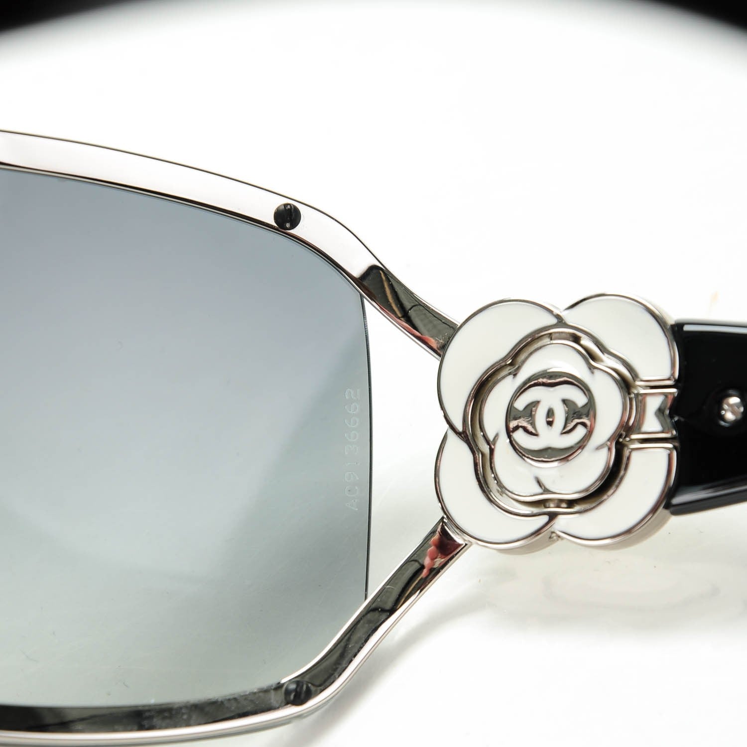 Chanel Camellia CC Sunglasses 4164 Black 5 of 6