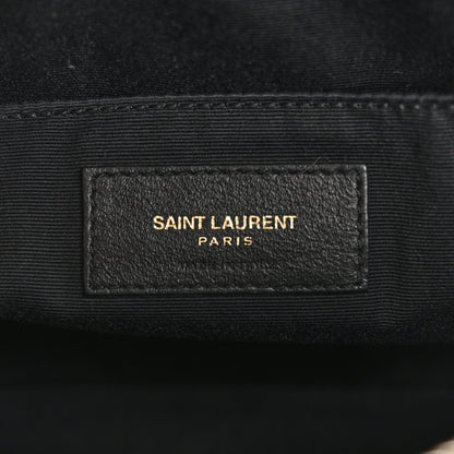 Saint Laurent Calfskin Matelasse Monogram Lou Camera Bag Navy 6 of 15