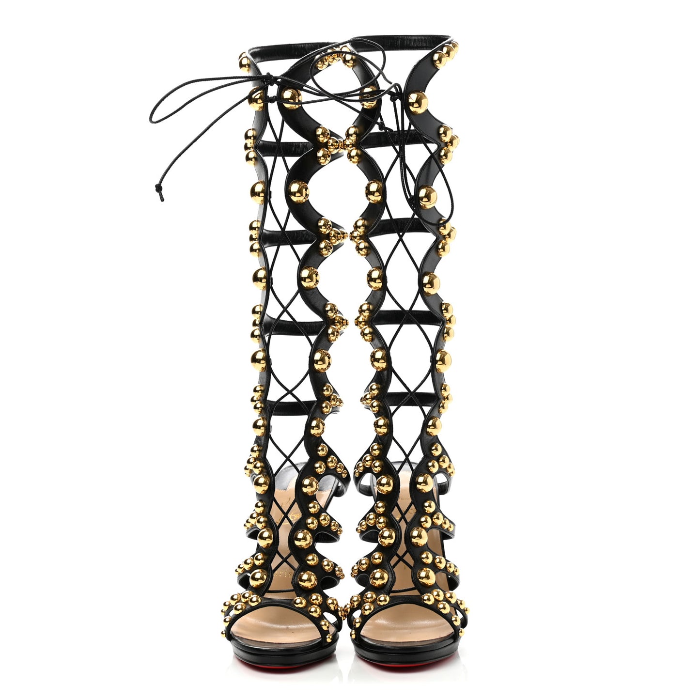 Kid Amazoutiful 120 Lace Up Sandals 38.5 Black Gold