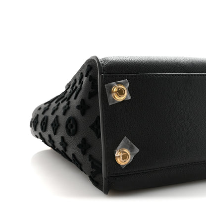 Louis Vuitton Calfskin Monogram Tufting On My Side Black 8 of 9