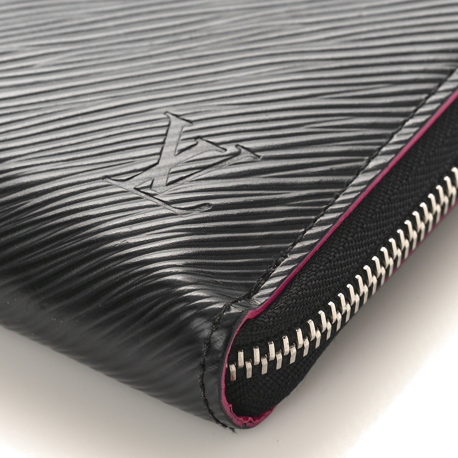 Louis Vuitton Epi Zippy Wallet Black Hot Pink 8 of 8