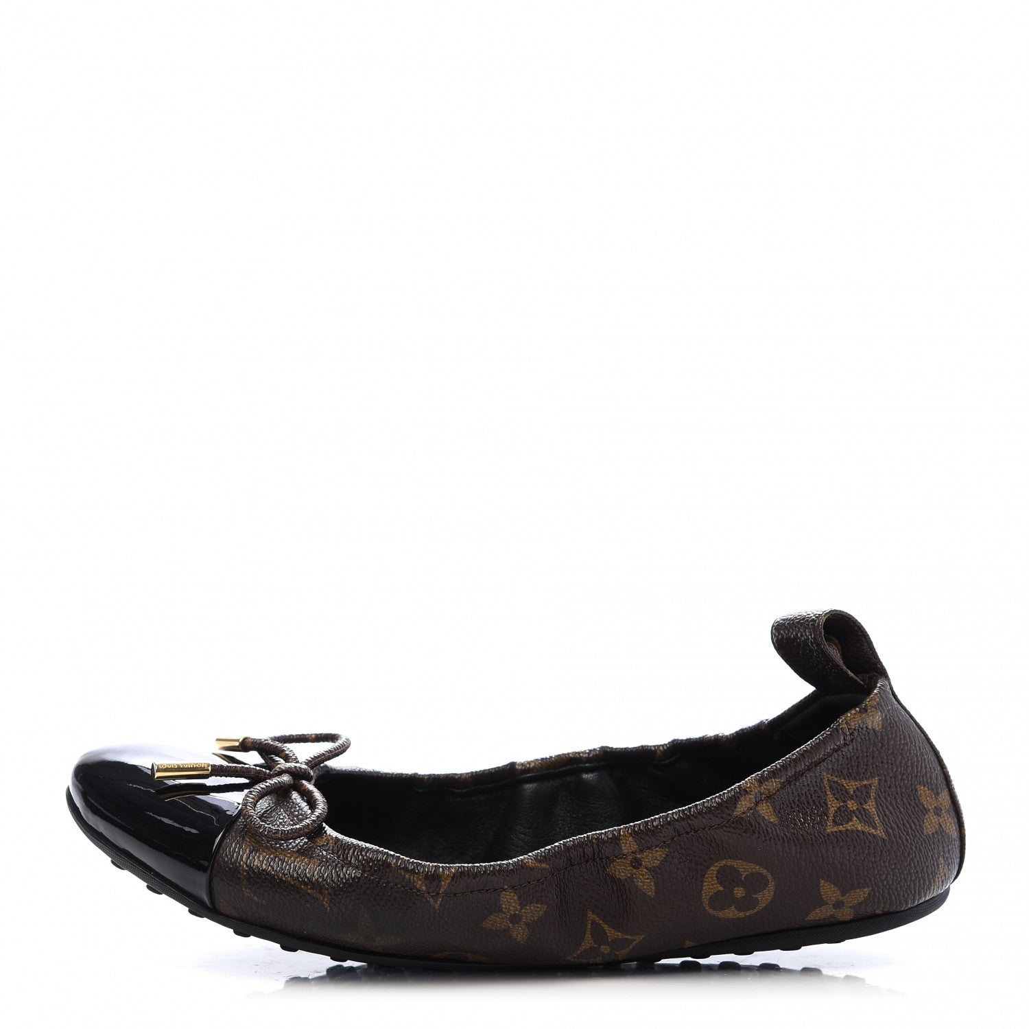 Louis Vuitton Monogram Flirty Ballerina Flats 36 Black 1 of 8