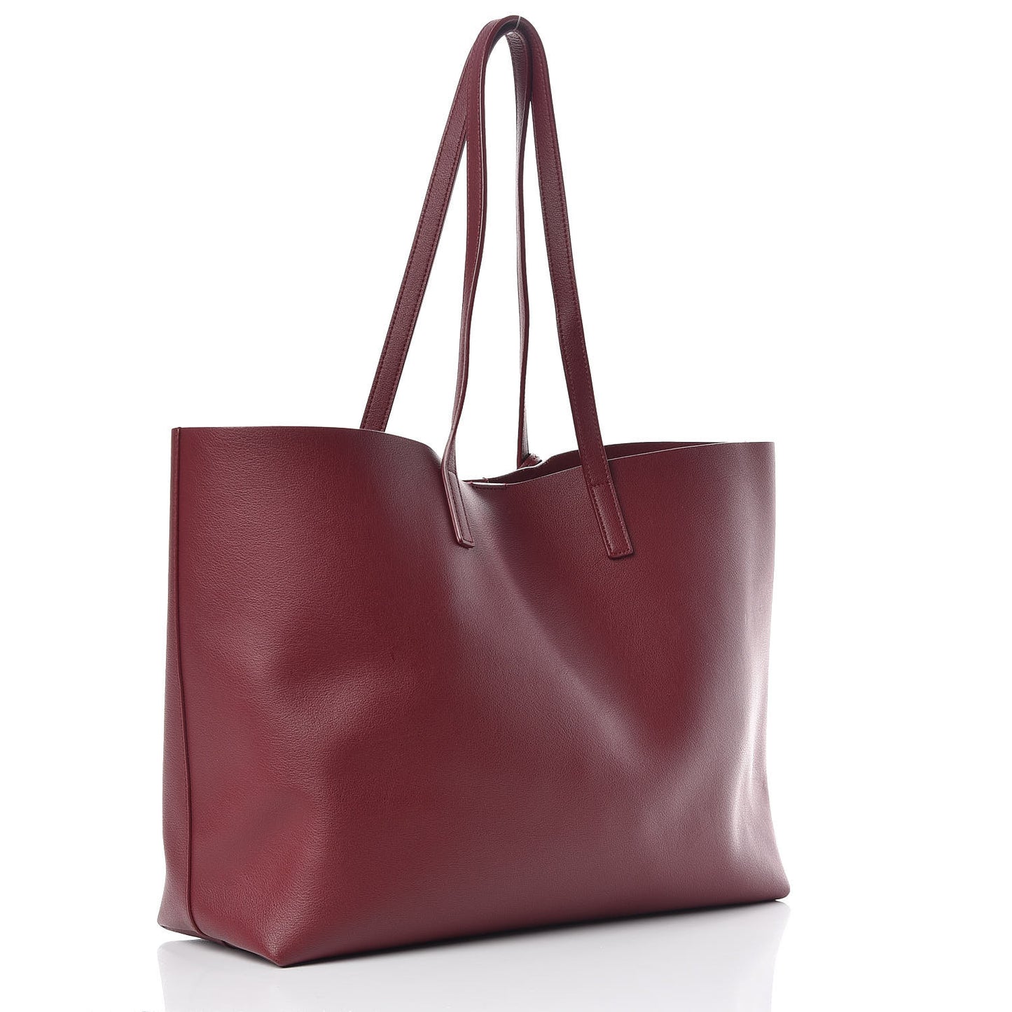 Calfskin Large Shopping Tote Bordeaux