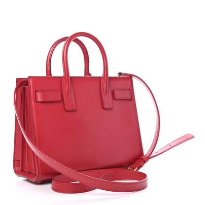 Saint Laurent Calfskin Nano Sac De Jour Lipstick Red 4 of 17