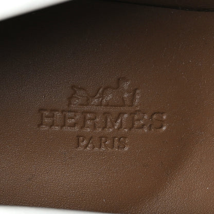 Hermes Calfskin Womens Royal Loafers 37 White 7 of 8