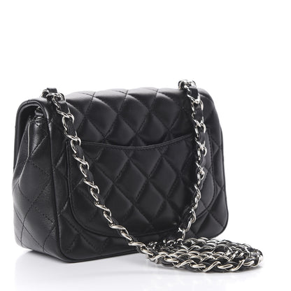 Chanel Lambskin Quilted Mini Square Flap Black 2 of 9