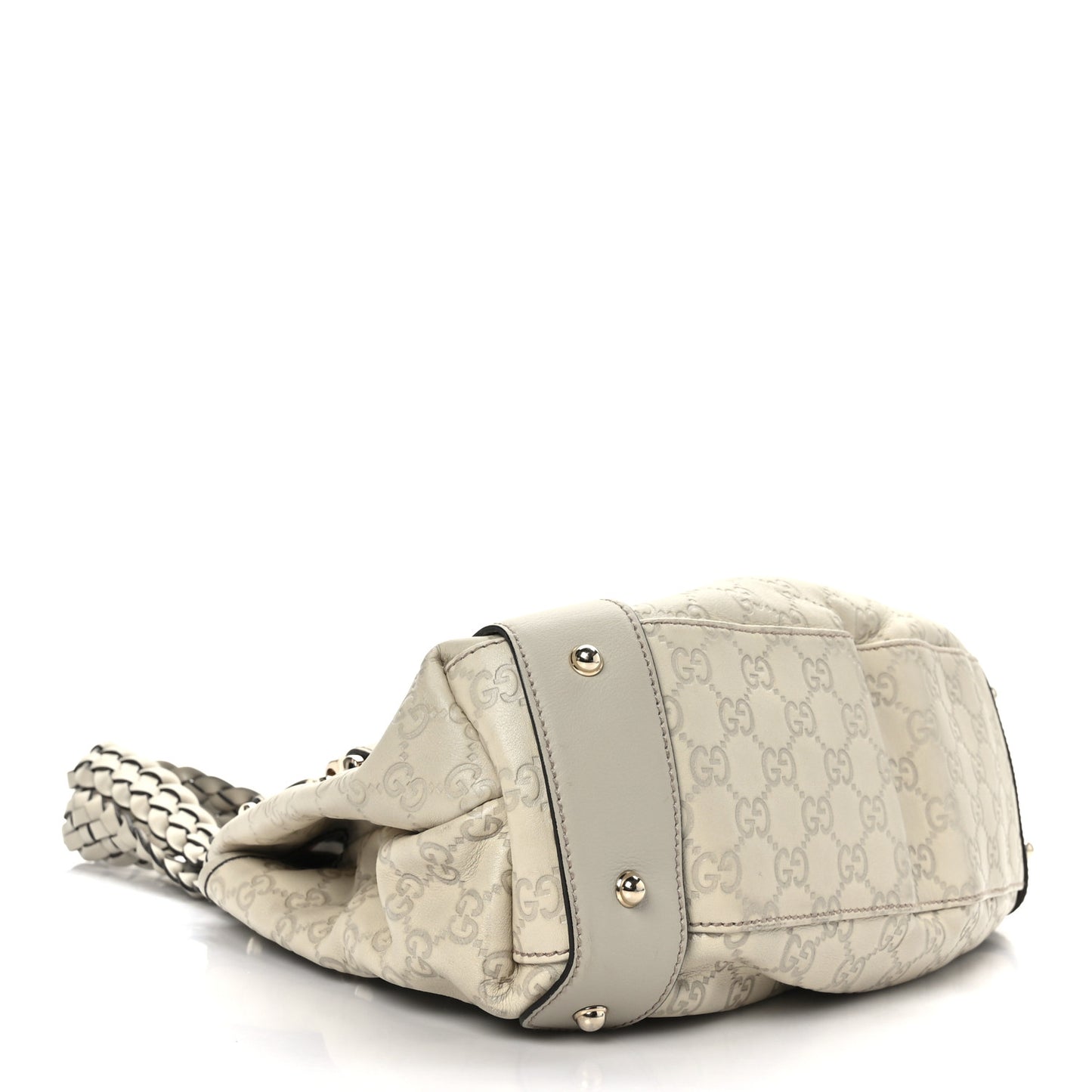 Guccissima Small Pelham Shoulder Bag Off White