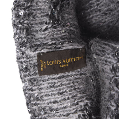 Louis Vuitton Monogram Glitter Sunset Beanie Hat Grey 3 of 4