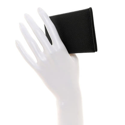 Hermes Chevre Mysore Calvi Card Case Black 2 of 7