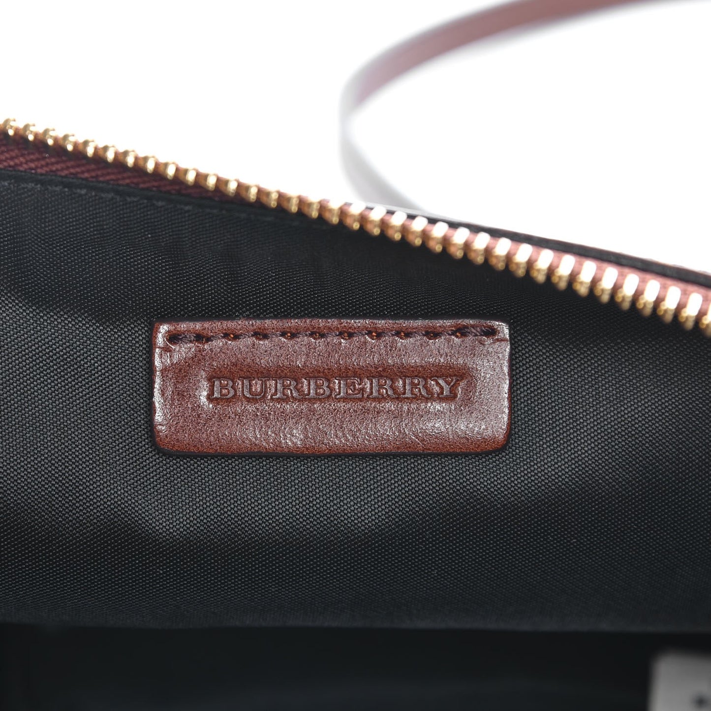 House Check Bridle Calfskin Peyton Crossbody Tan
