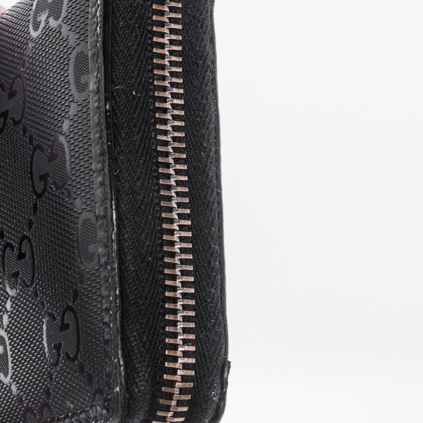 Imprime Monogram GG Pierce Zip Around Wallet Black