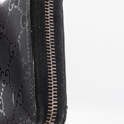 Gucci Imprime Monogram GG Pierce Zip Around Wallet Black 12 of 12