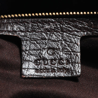 Gucci Monogram Large Horsebit Chain Hobo Dark Brown 6 of 9