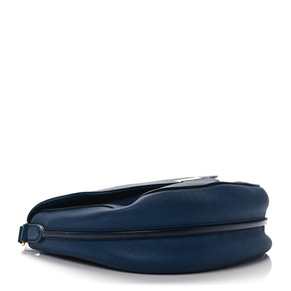 Celine Grained Calfskin Medium Trotteur Navy 4 of 13