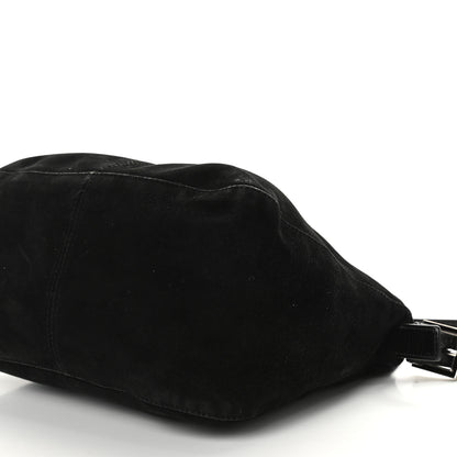 Fendi Suede Shoulder Bag Black 8 of 9