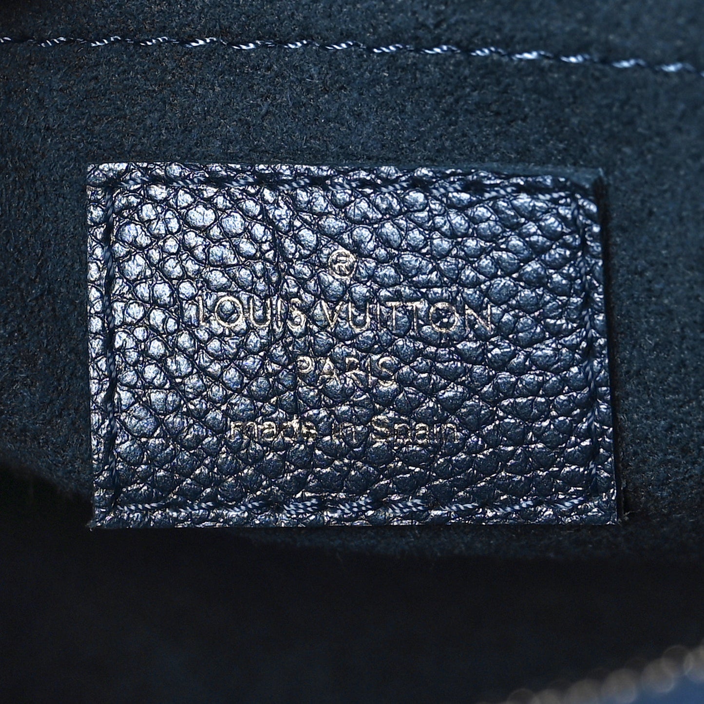 Metallic Empreinte Monogram Giant Speedy Bandouliere 20 Navy Nacre