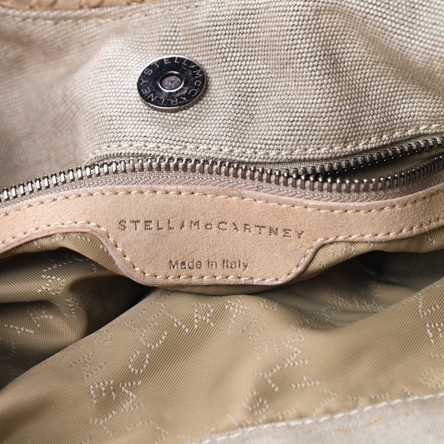 Linen Falabella Tote Beige