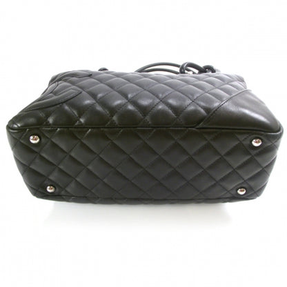 Chanel Calfskin Quilted Large Cambon Bowler Black 4 of 11