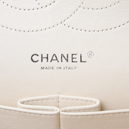 Chanel Pearly Caviar Quilted Jumbo Double Flap Dark White 6 of 10