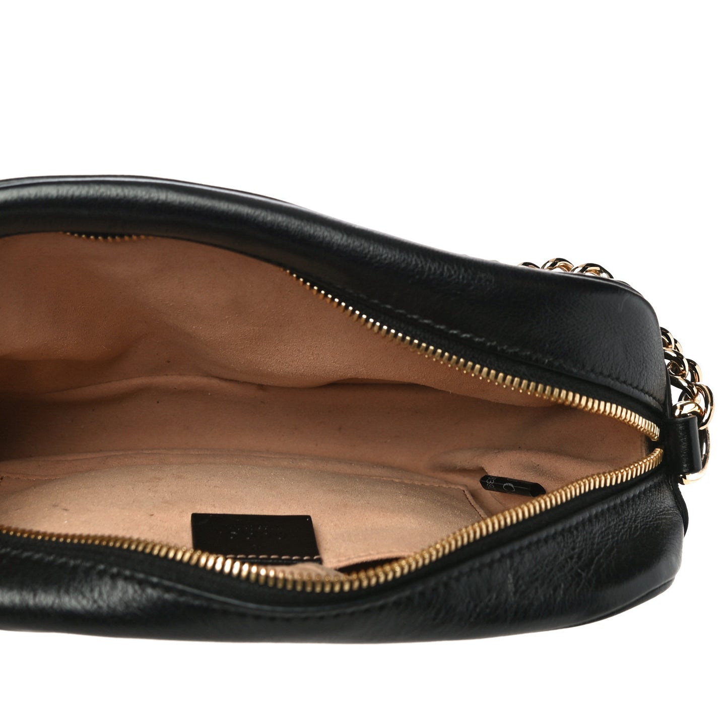 Monogram Matelasse Diagonal Small GG Marmont Chain Shoulder Bag Beige Black